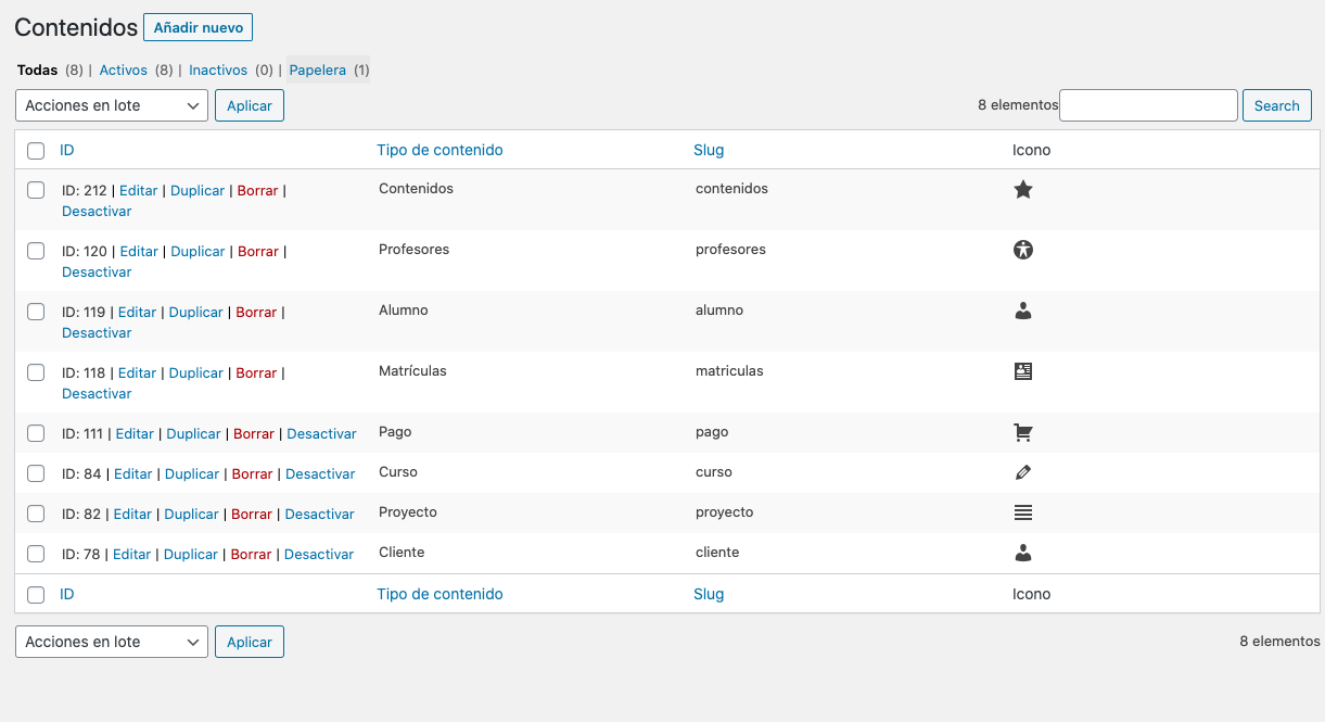 Contenidos _ Navardev — WordPress